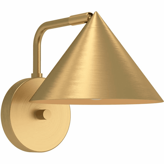 Alora Mood WV485007BG Remy Contemporary Brushed Gold Wall Sconce
