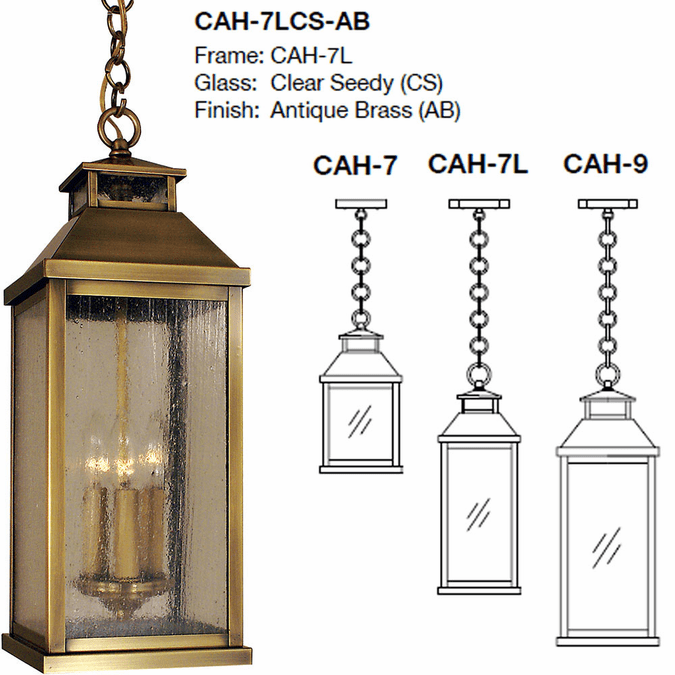 Arroyo Craftsman CAH Canterbury Outdoor Hanging Lamp ARRCAH