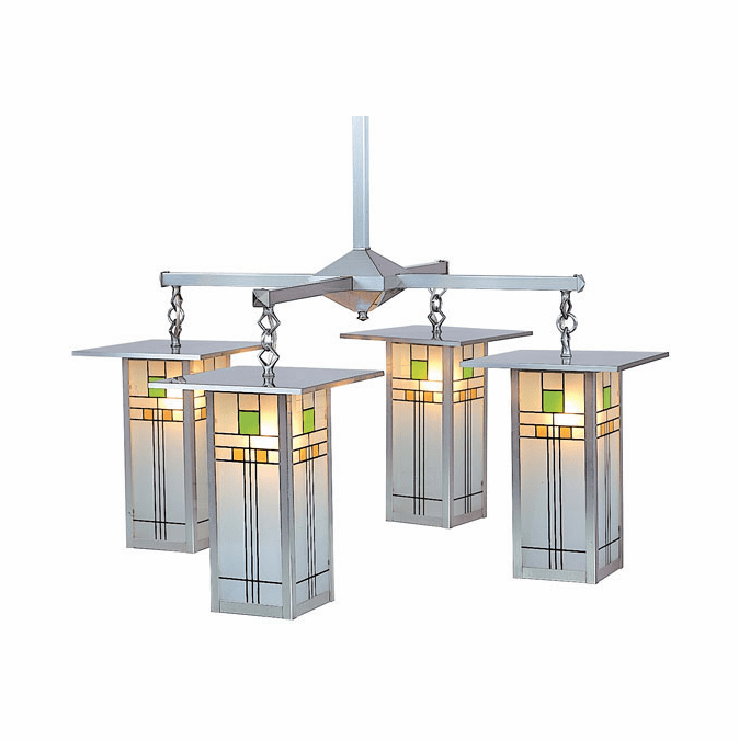 Arroyo Craftsman FCH9L/4 Franklin Craftsman 4 Light Chandelier ARR