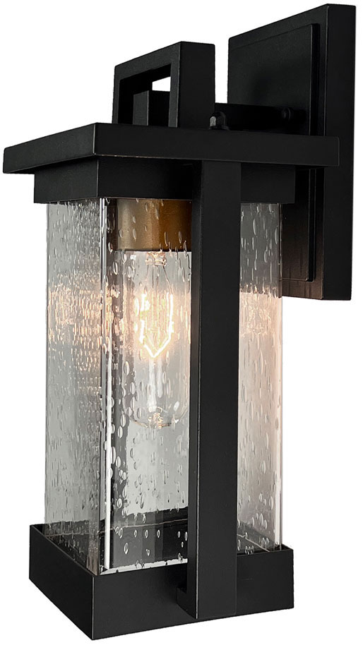 Artcraft AC8021BK Port Charlotte Modern Matte Black Outdoor Wall