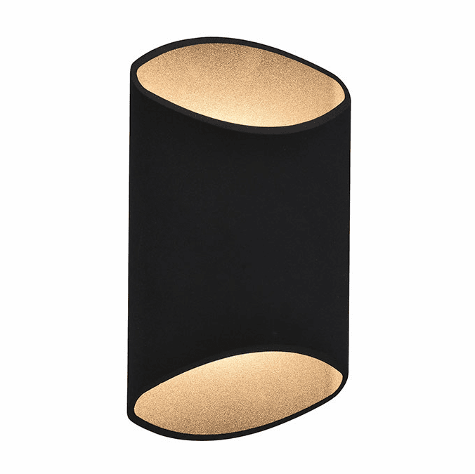 Avenue Lighting AV9897BLK Avenue Outdoor Contemporary Black LED Outdoor 12" Sconce Lighting