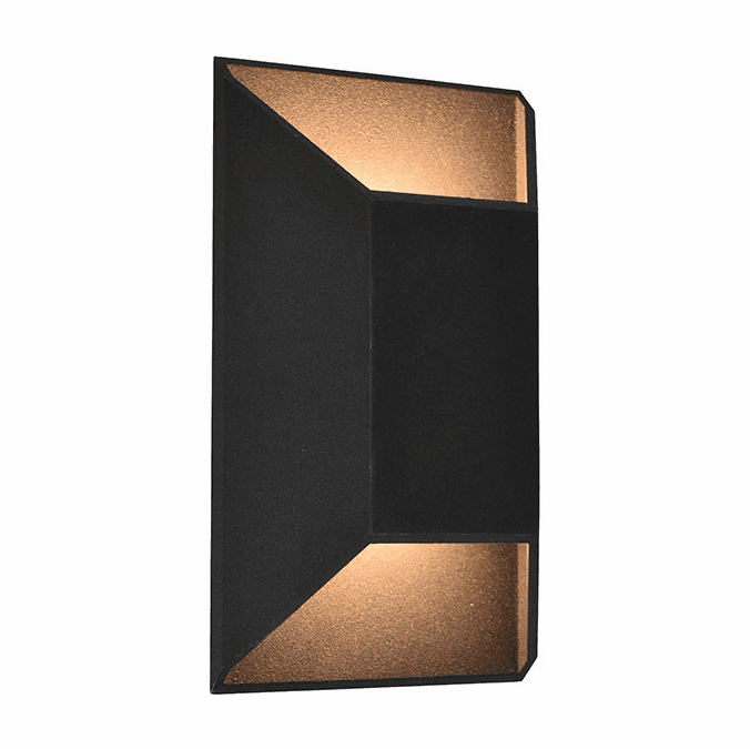 Avenue Lighting AV9900BLK Avenue Outdoor Contemporary Black LED Outdoor 12" Lighting Wall