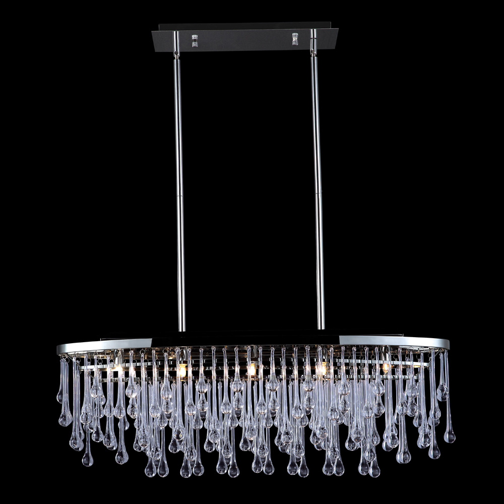 Avenue Lighting HF1806PN Hollywood Blvd. Modern Polished Nickel Finish 37" Tall Halogen Kitchen