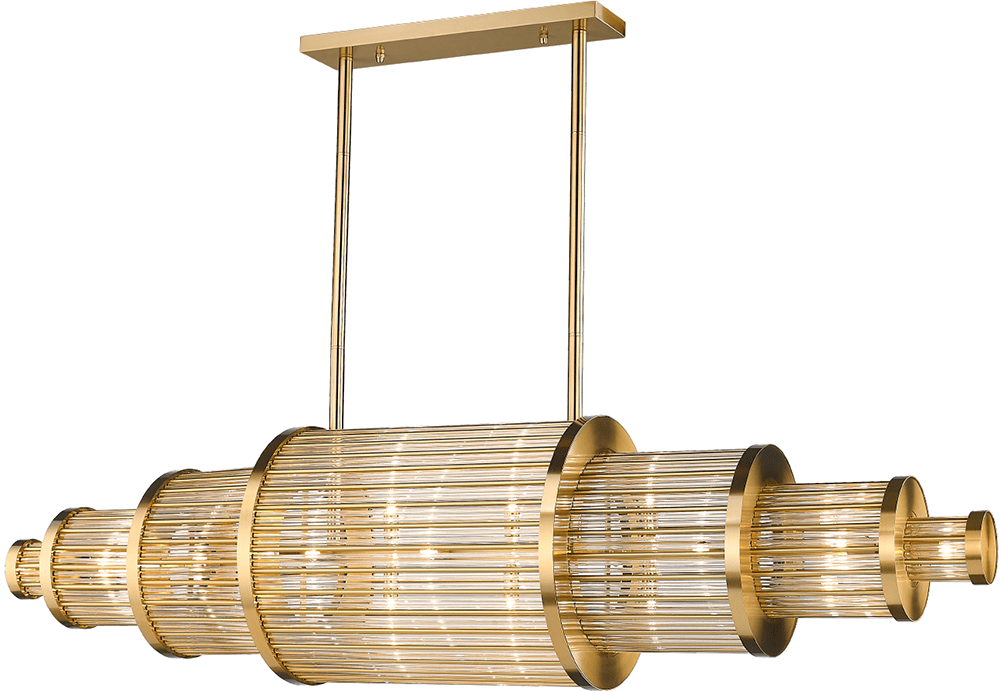 Avenue Lighting HF1920AB Waldorf Modern Antique Brass Kitchen Island