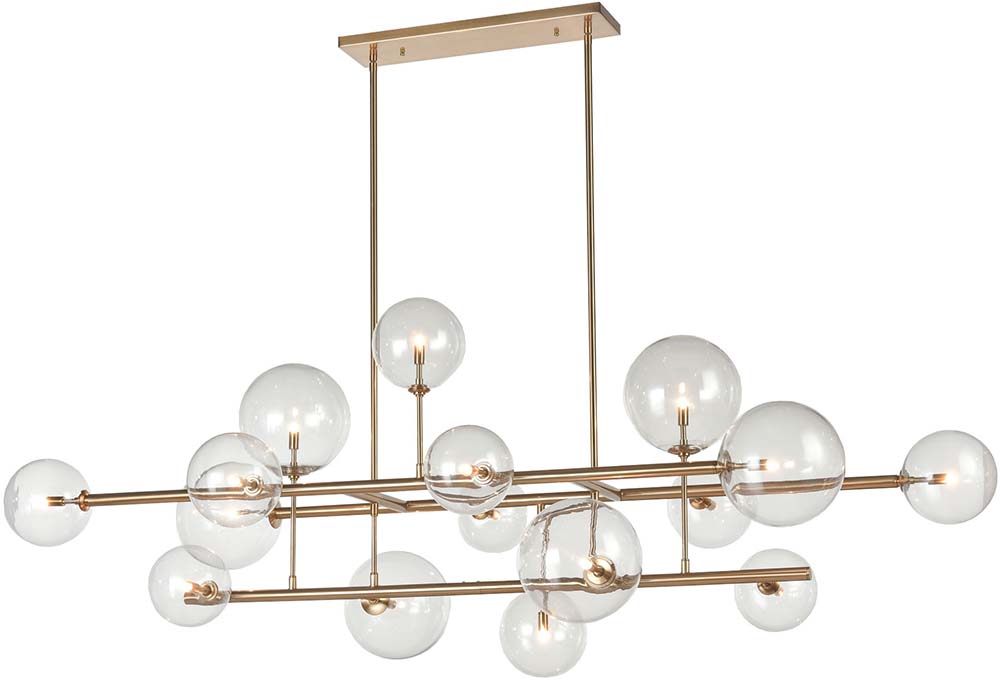 Avenue Lighting HF4216AB Delilah Contemporary Antique Brass Kitchen