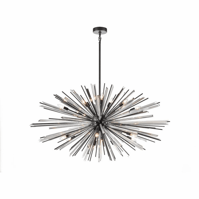 Avenue Lighting HF8200BK Palisades Avenue Contemporary Black 60" Drop