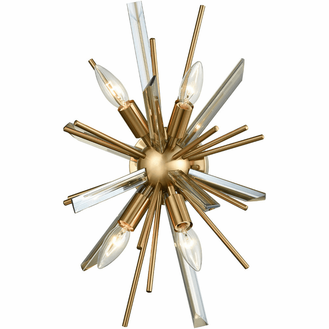 Avenue Lighting HF8204AB Palisades Ave. Antique Brass With Champagne