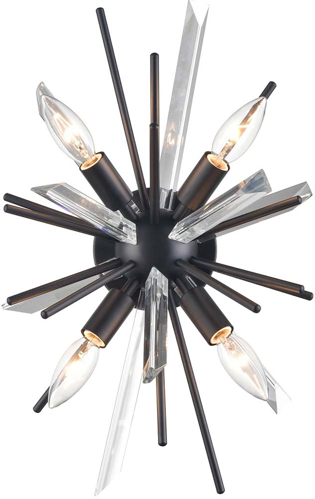 Avenue Lighting HF8204BK Palisades Avenue Contemporary Black Wall