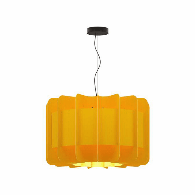 Bruck WEPCLA/75/YLW/ASH WEP Clarissa Modern Yellow Pendant Lighting ...