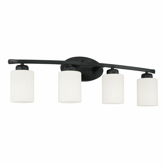Capital Lighting 115241MB338 Dixon Modern Matte Black 4Light Vanity