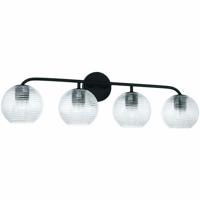 Capital Lighting 149941MB544 Dolan Modern Matte Black 4Light Vanity
