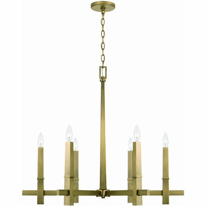 Capital Lighting 449661AD Blake Contemporary Aged Brass 32" Hanging
