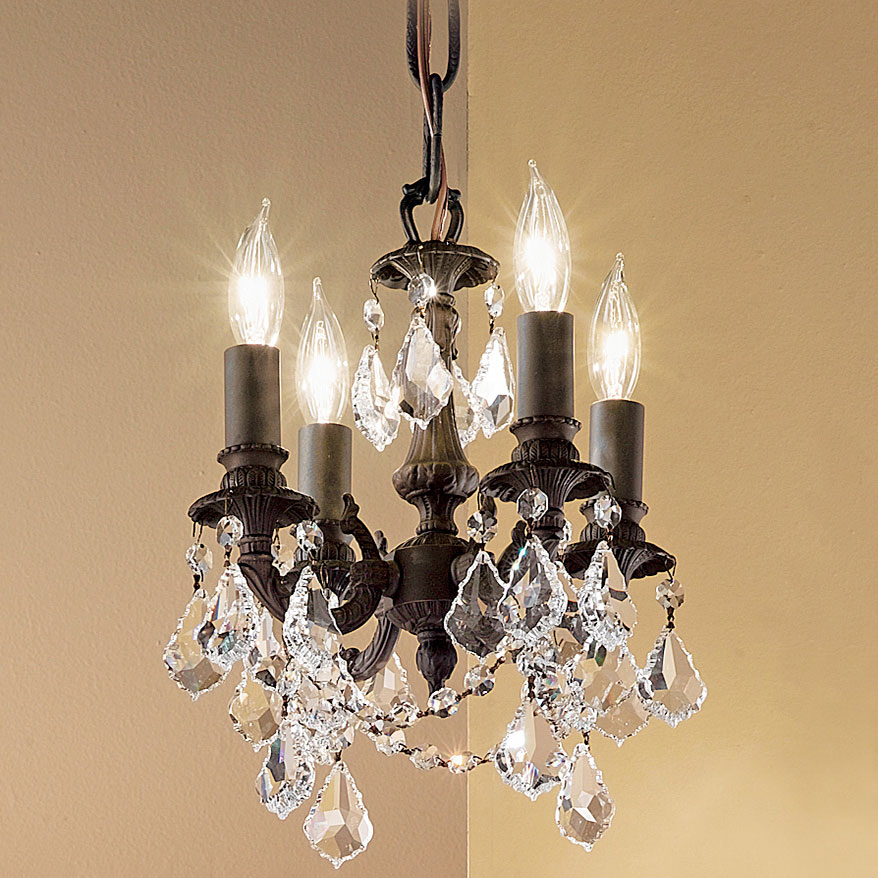 Classic Lighting 57354 AGB CP Majestic Imperial Crystal Aged Bronze