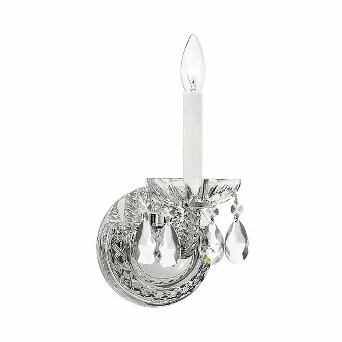 Crystorama 1121CHCLS Traditional Crystal Polished Chrome Candle Wall