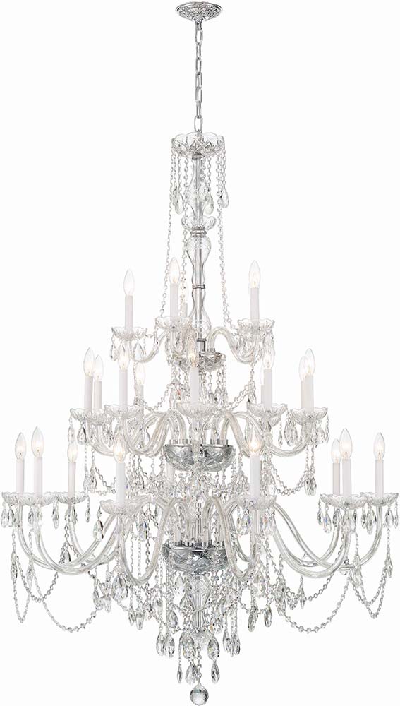 Crystorama 1156CHCLMWP Traditional Crystal Polished Chrome