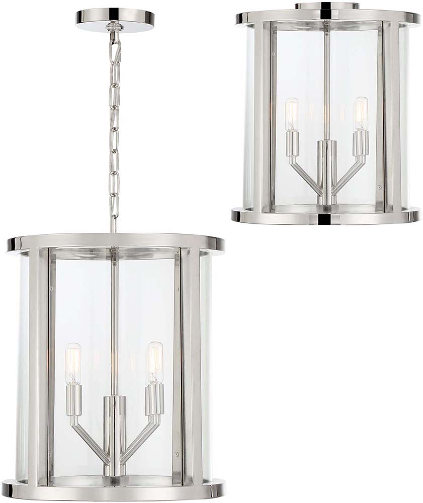 Crystorama DEVB8004PN_CEILING Devon Polished Nickel Ceiling Light