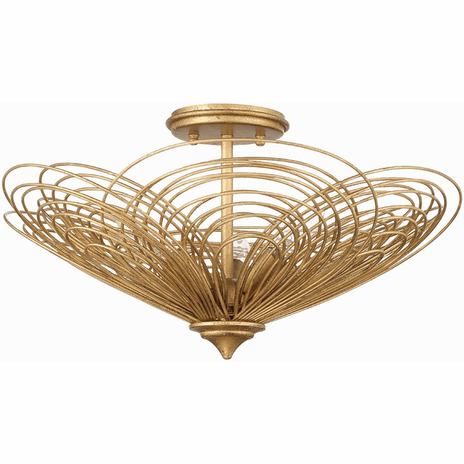 Crystorama DORB7703RG Doral Modern Renaissance Gold Ceiling Light