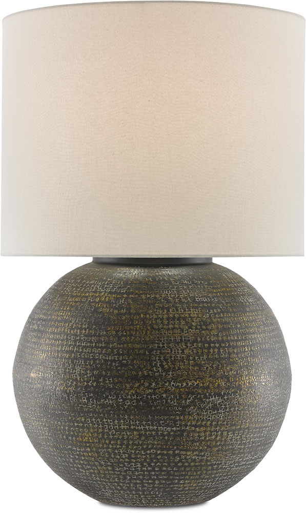 Currey & Company 60000633 Brigands Antique Gold, Black and Whitewash