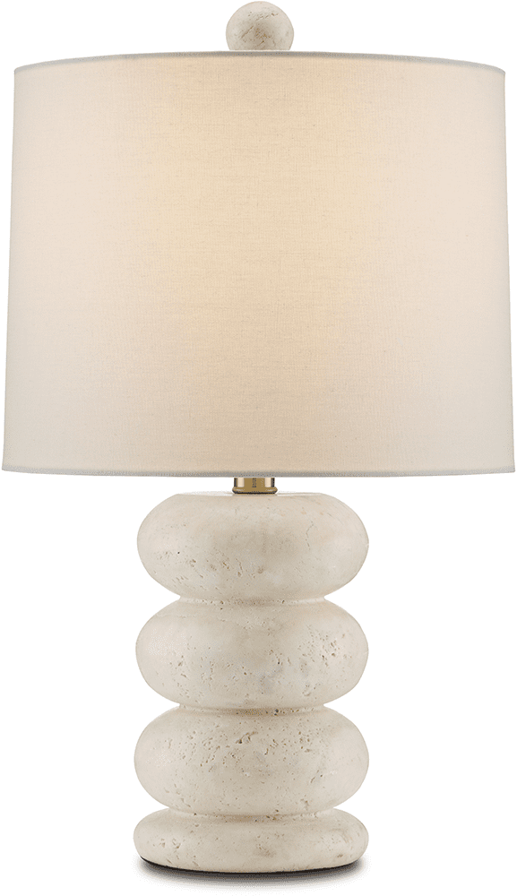 Currey & Company 60000836 Girault Contemporary Beige / Antique Brass