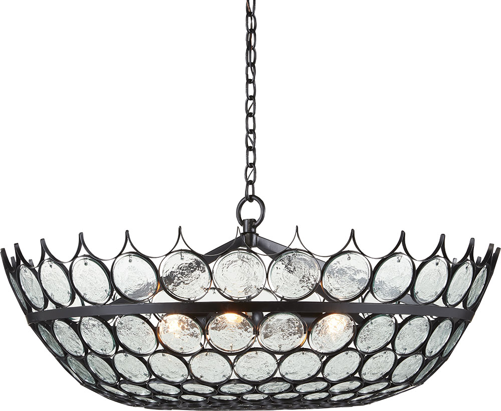 Currey & Company 90000879 Augustus Modern Bronze Hanging Light Fixture