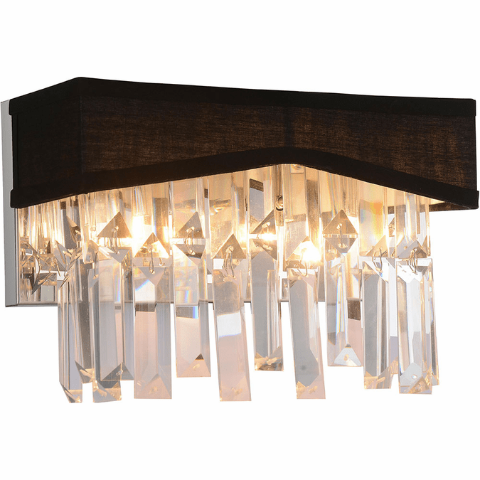 CWI 5674W10CB Havely Chrome Halogen 10" Bathroom Light Fixture CWI