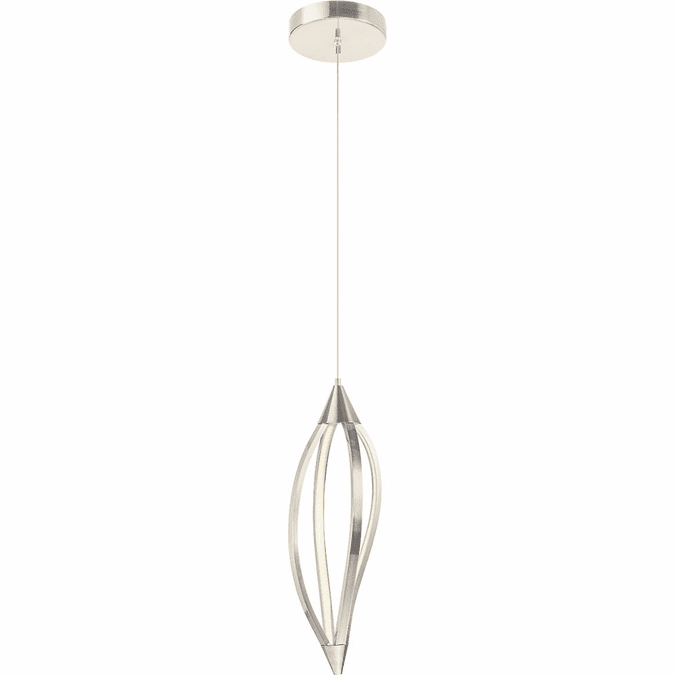Elan 83392 Meridian Contemporary Brushed Nickel LED Mini Drop Ceiling
