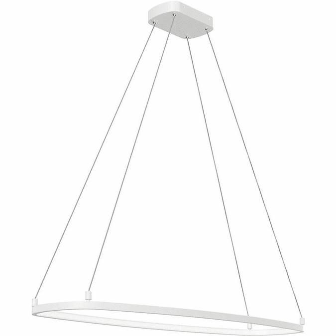 Elan Lighting 84312WH Koloa Modern White LED Kitchen Island Light