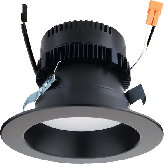 Elco EL475CT5DBB Modern Black 4" 010V Recessed LED Light Insert with 5