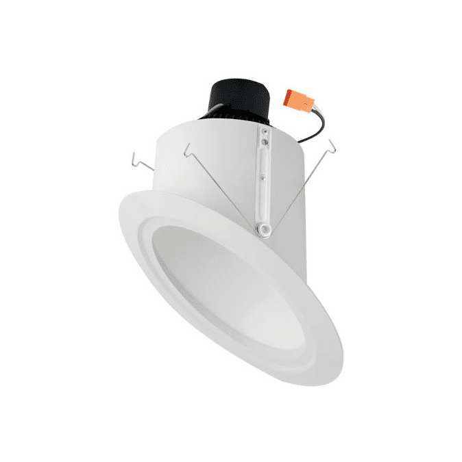 Elco EL762CT5W Contemporary White Recessed LED Ceiling Light 18W 6 Inch Super Sloped Ceiling
