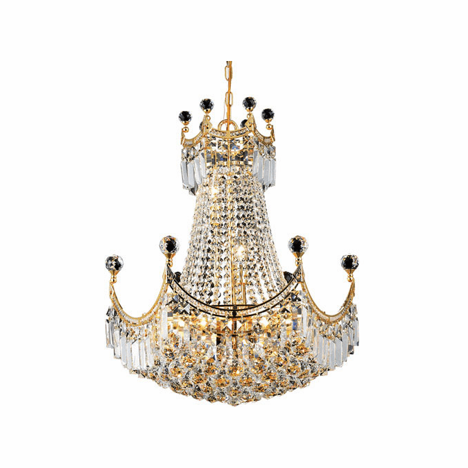 Elegant V8949D20GRC Corona Gold 20" Drop Ceiling Light Fixture ELE