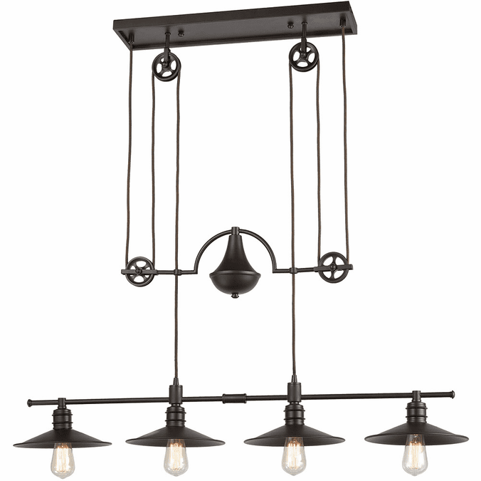 Elk Home Showroom 690894 Spindle Wheel Contemporary Oil Rubbed Bronze