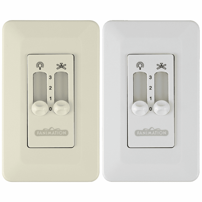 Fanimation CW2 Wall Mount Fan and Light Duo Slide Control FANCW2