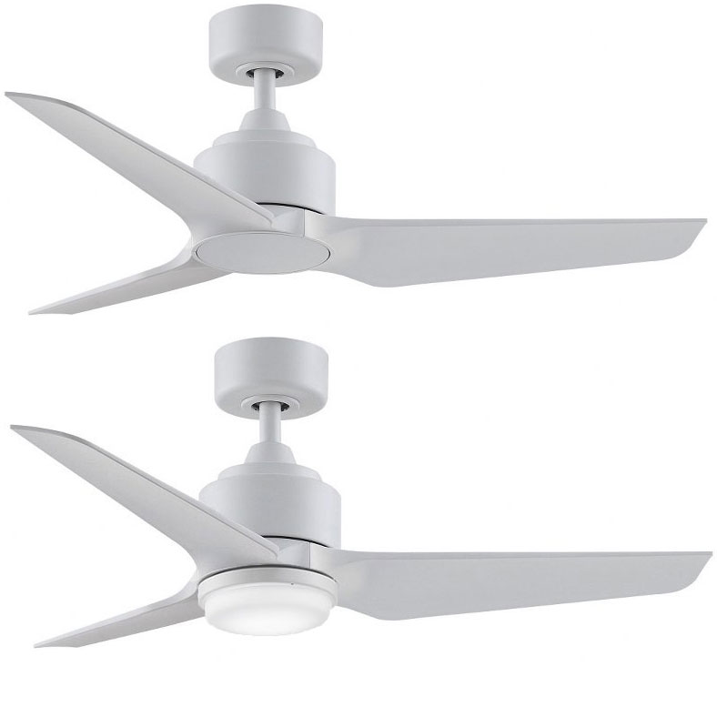 Fanimation MAD8514MWW TriAire Custom Contemporary Matte White LED