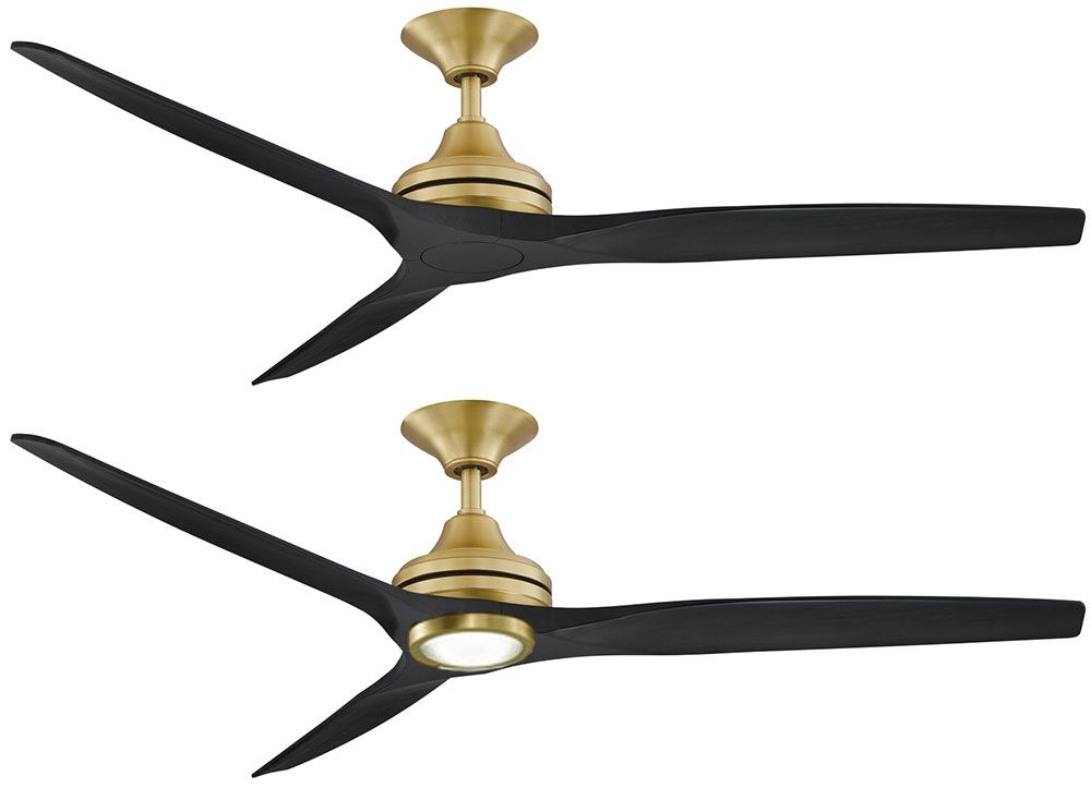 Fanimation MA6721BBS Spitfire Contemporary Brushed Satin Brass Ceiling Fan FANMA6721BBS