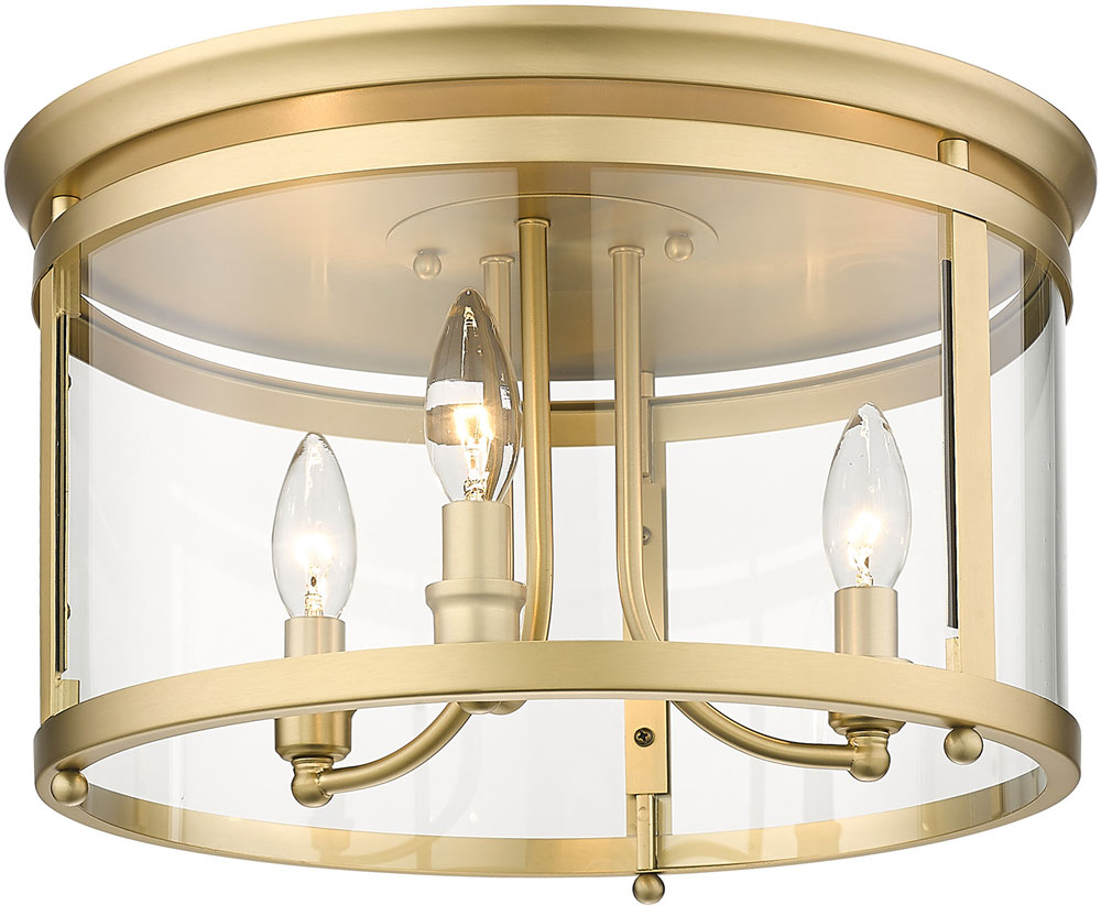 Golden Lighting 1157FM BCB Payton Brushed Champagne Bronze Ceiling