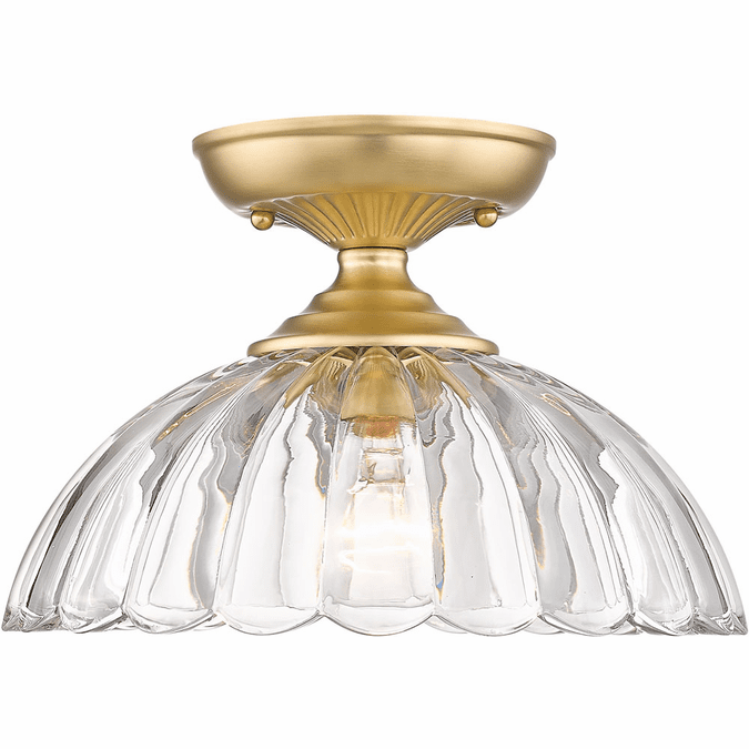 Golden Lighting 6952SF BCBCLR Audra Contemporary Brushed Champagne