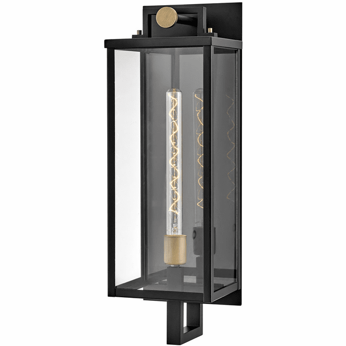 Hinkley 23014BK Catalina Contemporary Black / Burnished Bronze LED