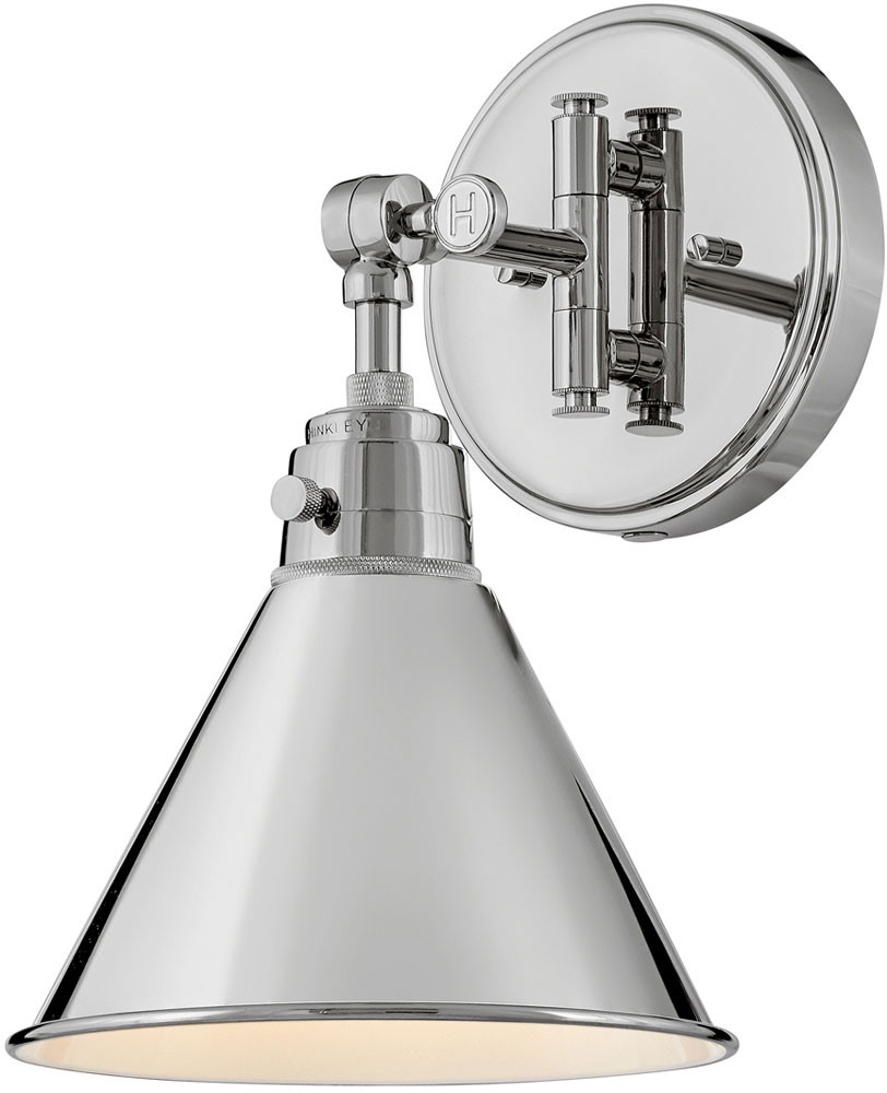 Hinkley 3691PN Arti Vintage Polished Nickel LED Wall Lighting HIN3691PN