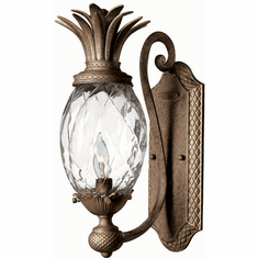 Hinkley 4140PZ Pearl Plantation Single Light Pineapple Wall Sconce