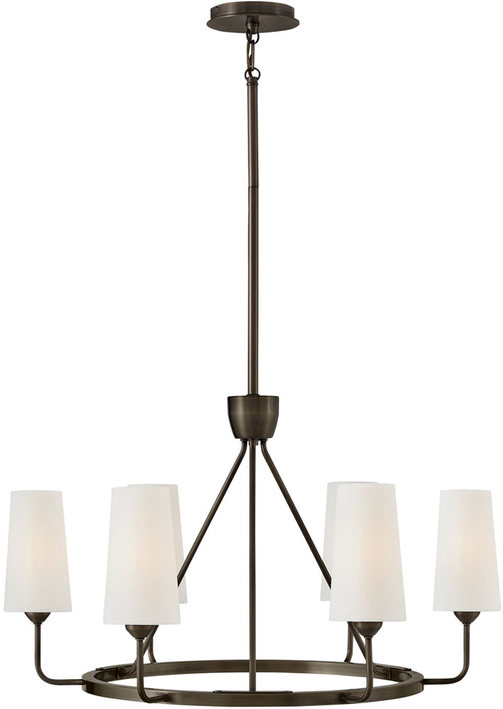 Hinkley 45006BX Lewis Black Oxide LED Hanging Chandelier HIN45006BX