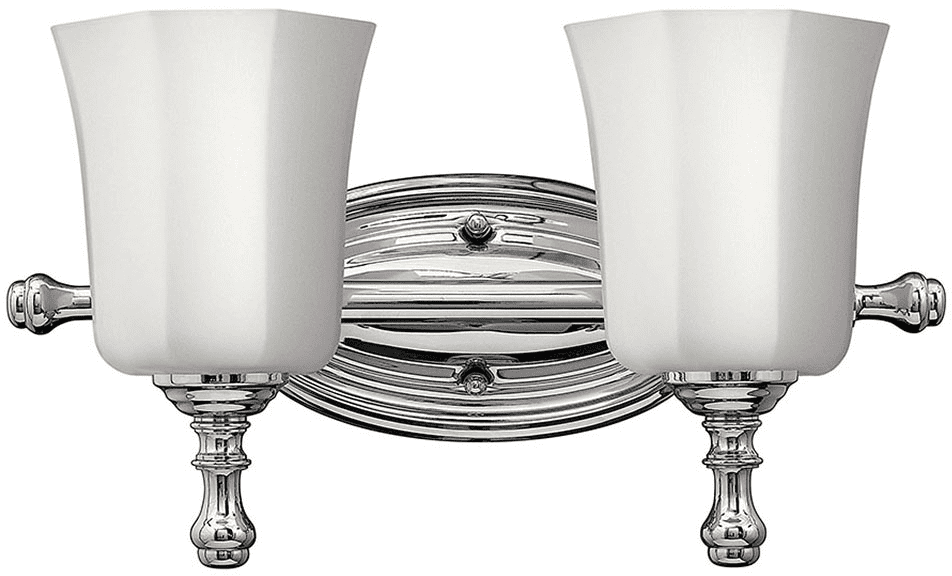 Hinkley 5012CM Shelly Chrome LED 2Light Bathroom Vanity Light HIN5012CM