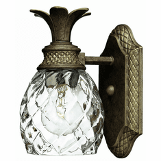 Hinkley 5310PZ Plantation Bronze Tropical One Light Wall Sconce