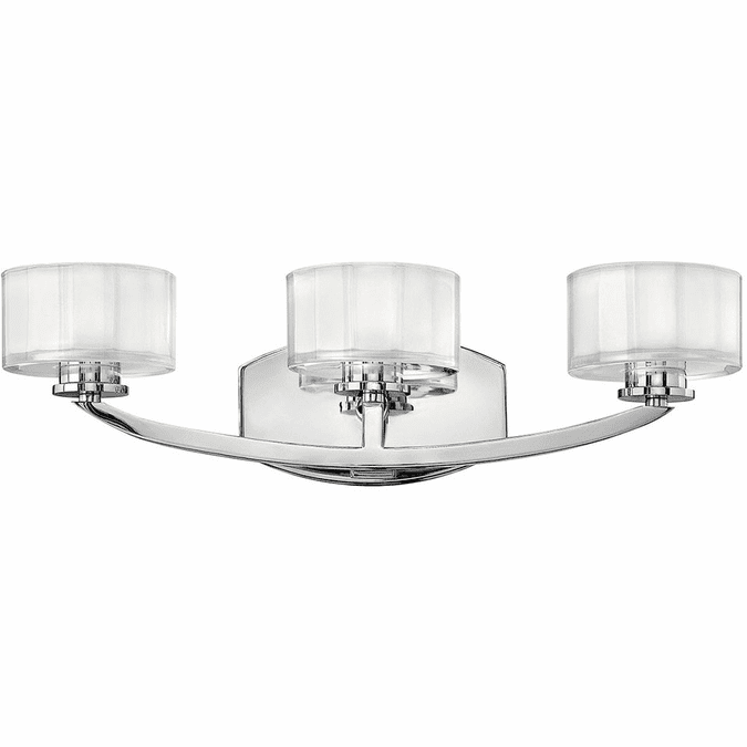 Hinkley 5593CMLED Meridian Chrome LED 3Light Bathroom Vanity Light