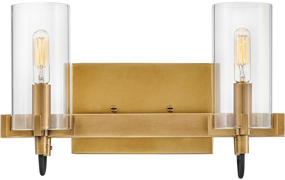 Hinkley 58062HB Ryden Contemporary Heritage Brass LED 2Light Bathroom