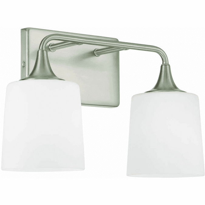 Home Place 148921BN541 Presley Brushed Nickel 2Light Bathroom