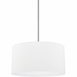 Home Place 314632BN-659 Brushed Nickel 18" Drum Pendant Light Fixture