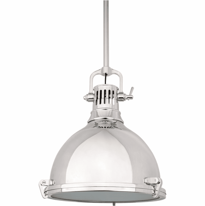 Hudson Valley 2212-PN Pelham Retro Polished Nickel Lighting Pendant ...