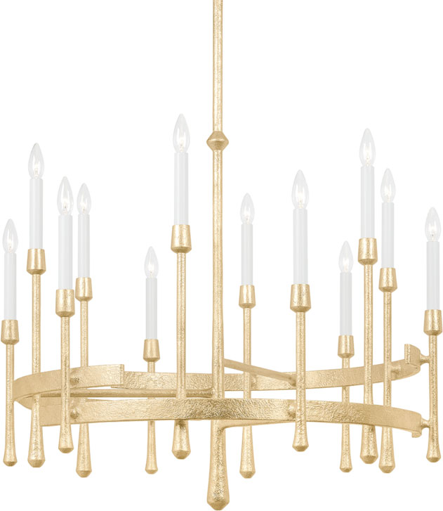 Hudson Valley 2235VGL Hathaway Modern Vintage Gold Leaf Chandelier