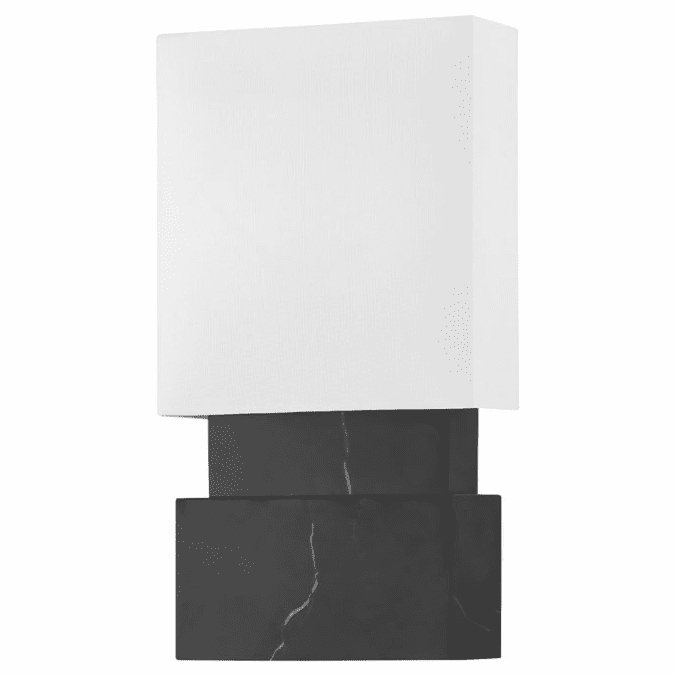 Hudson Valley 3652BM Haight Contemporary Black Marble Wall Sconce
