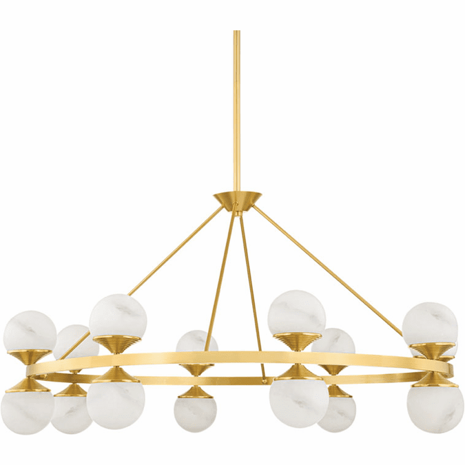 Hudson Valley 8241AGB Grafton Modern Aged Brass LED Chandelier